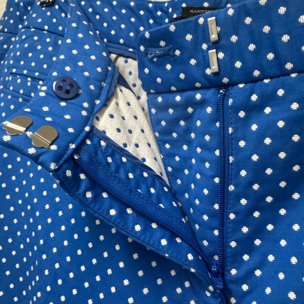 Talbots Blue Polka Dot Pants - Picture 4 of 7